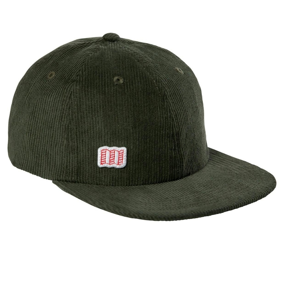 Topo Designs 6 Panel Corduroy Cap in Forest Green One Size